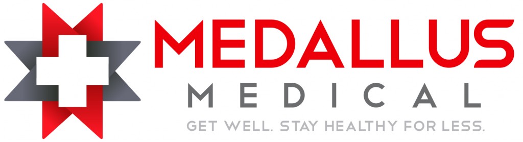 Medallus Medical Logo Tagline White